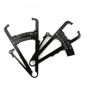 Black Body Fat Caliper Measure Tape