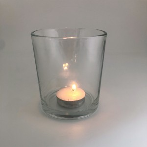 Transparent Class Tea Light Candle Holders With Cover