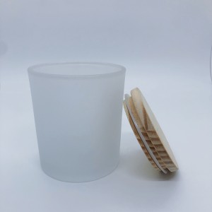 Frosting Class Tea Light Candle Jar