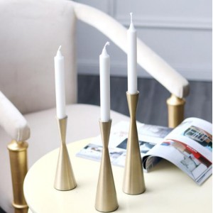 Golden Standing Iron Type Candlesticks